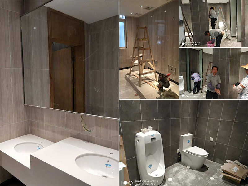 響應政府號召，深圳“廁所革命”項目緊張施工現(xiàn)場